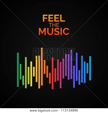 Colorful Equalizer icon.