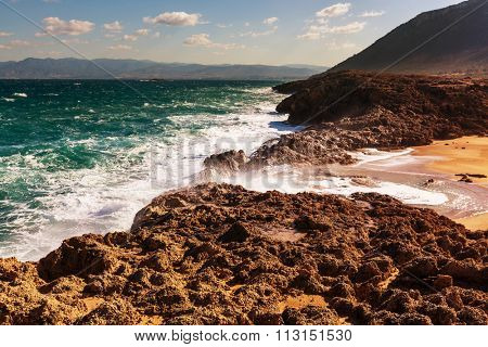 Beautiful sea shore in Cyprus