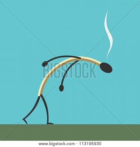 Exhausted Match Character
