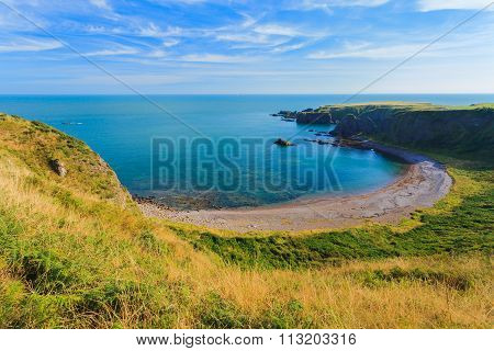 Beautiful Landscape Of Hill And Rock At Stoneheave Area, Aberdeen Scotland, Uk