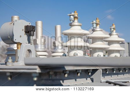 Industrial High Voltage Converter Detail Photo Stock Image