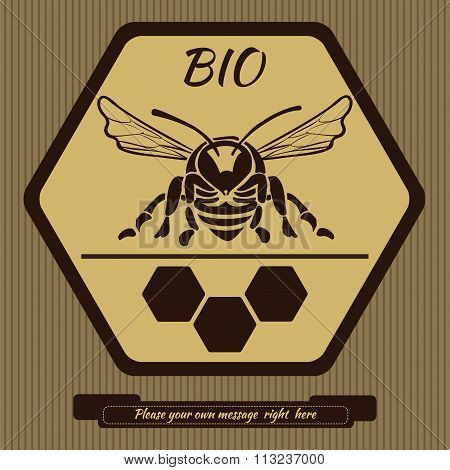 Logo for advertising honey 1