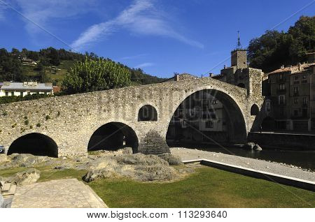 Pont Nou, Camprodon, Girona Province, Catalonia, Spain