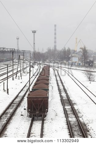 Uncoupled Freight Wagons