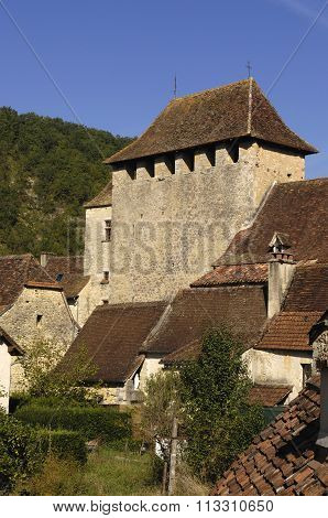 Medieval Village Of Saint Martin De Vers, Lot, France