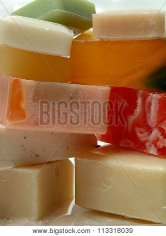 handmade colorful soap
