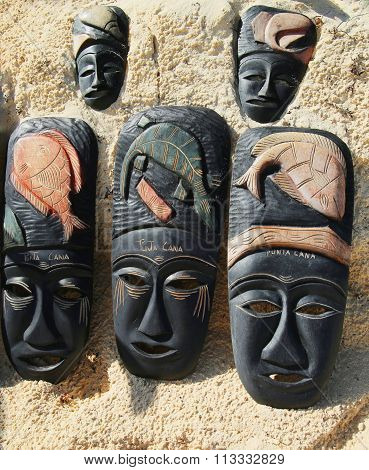 Local Souvenirs on display at the beach in Punta Cana