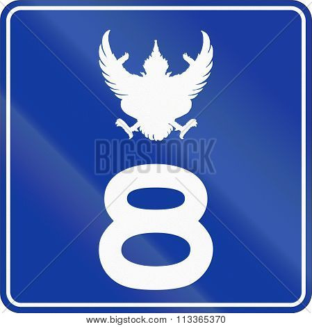 Road Shield Of A Toll Section Of Thailand Motorway