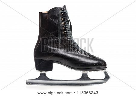 Old Black Figure Ice Skate
