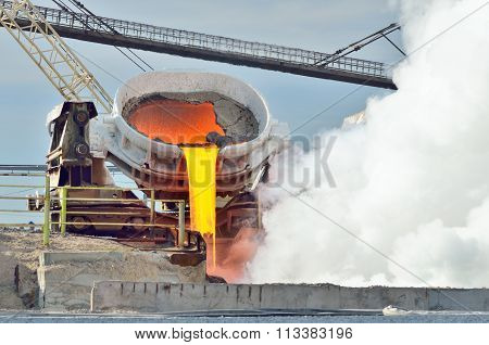 Hot Molten Iron