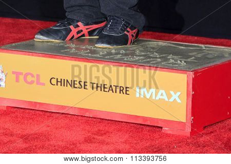 LOS ANGELES - JAN 5:  Quentin Tarantino at the Quentin Tarantino Hand & Footprints Ceremony at the TCL Chinese Theater IMAX on January 5, 2016 in Los Angeles, CA