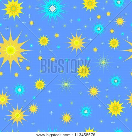 Seamless pattern stars