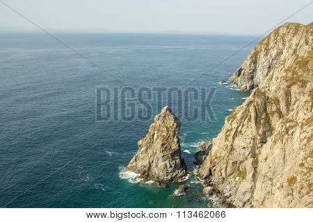 rocky coast of Japanese Sea
