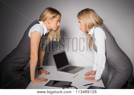 Two stubborn business women