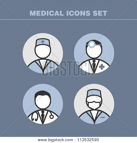 Doctors Vector Icons