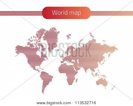 Stripes World Map