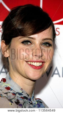 Felicity Jones at the 19th Annual Art Directors Guild Excellence In Production Design Awards held at the Beverly Hilton Hotel in Los Angeles, USA on January 31, 2015.