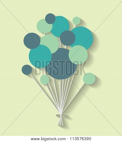 communication bubbles on the green background. Eps 10 vector file.