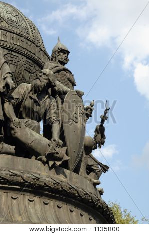 Südseite des Jahrtausends Russland Monument, Velikiy Novgo