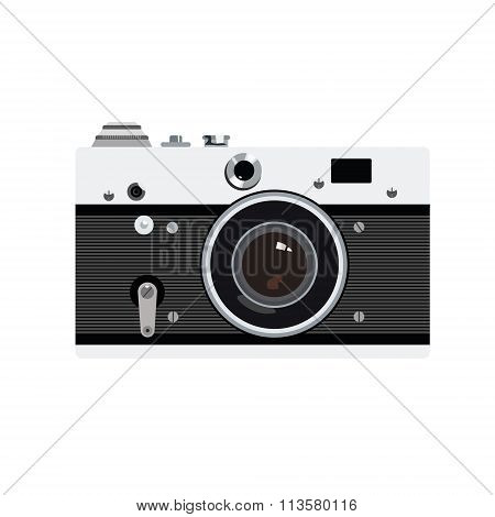 Old Photo Camera Vector For Logotype Or Icon