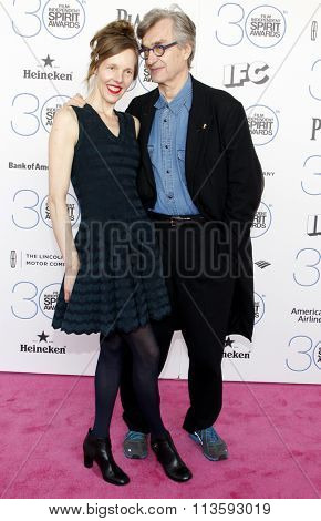 Wim Wenders and Donata Wenders at the 2015 Film Independent Spirit Awards held at the Santa Monica Beach in Los Angeles, USA on February 21, 2015.