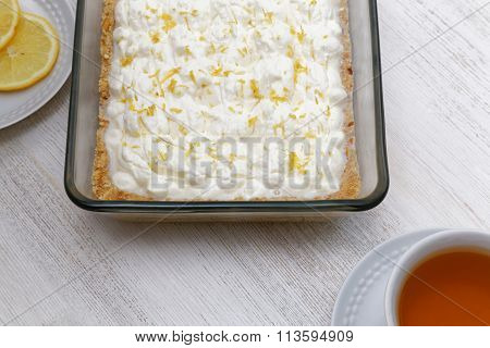 English Banoffi Dessert With Bananas, Caramel Sauce And Whipped Cream
