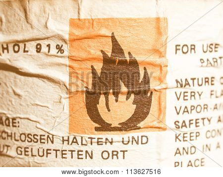 Danger Sign Vintage