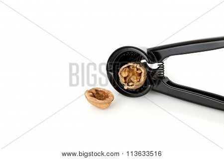 walnuts with a nutcracker