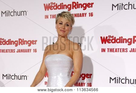 Kaley Cuoco at the Los Angeles premiere of 