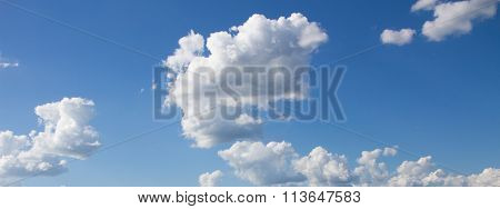 blue sky background with clouds