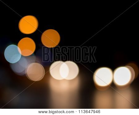 Bokeh of car lights