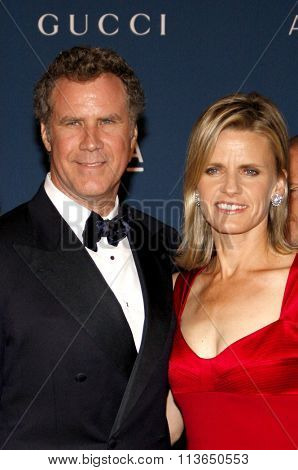 Viveca Paulin and Will Ferrell at the LACMA 2013 Art + Film Gala Honoring Martin Scorsese And David Hockney Presented By Gucci held at the LACMA in Los Angeles, USA on November 2, 2013. 