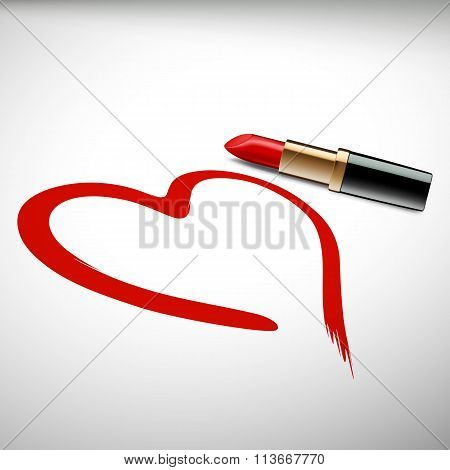 Lipstick. Stock Illustration.