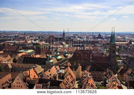 View On Nuremberg From The Imperial Castle, Germany, 2015