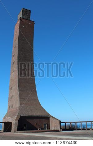 Laboe Naval Memorial tower near Kiel, Germany