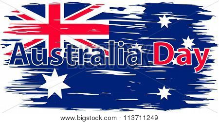 Australia Day. Flag