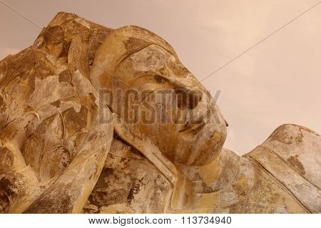 Asia Thailand Ayuthaya Wat Lokaya Sutha