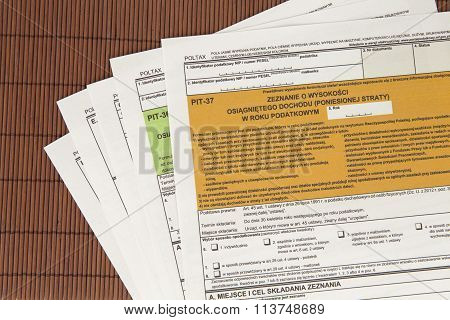 PIT declaration - tax declaration