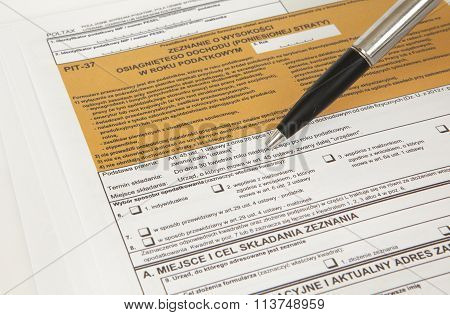 PIT declaration - tax declaration