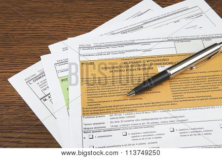 PIT declaration - tax declaration
