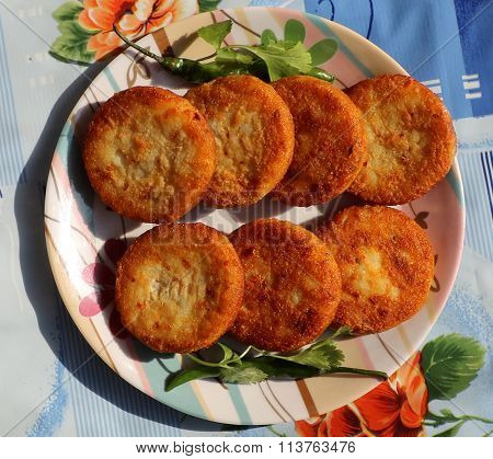 Aloo Tikki or Fried Potato Patties