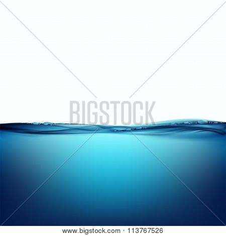Water Surface. Stock Illustration.