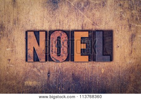 Noel Concept Wooden Letterpress Type