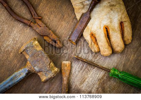Still Life Of Tools