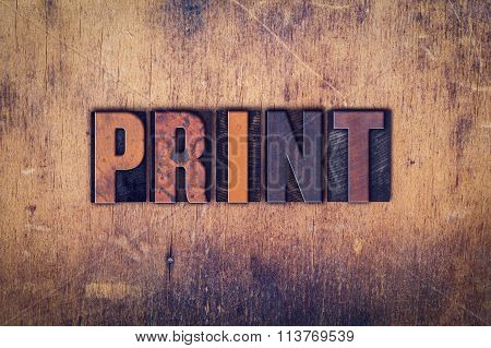 Print Concept Wooden Letterpress Type
