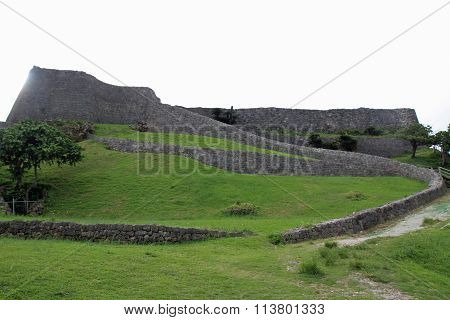 Ruins of Katsuren Castle in Okinawa Japan