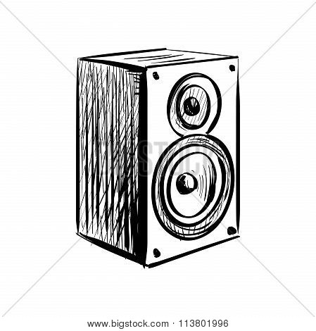 Doodle speaker icon