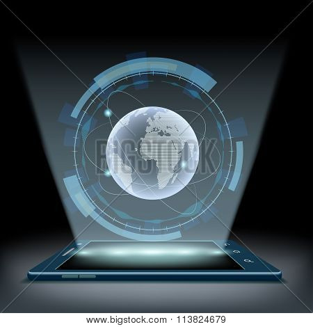 Hologram Planet Earth