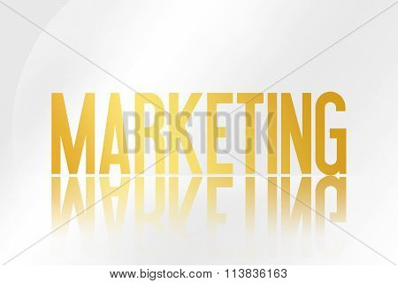 Marketing - Illustration - Mirrored Text Graphic - Modern Business Design