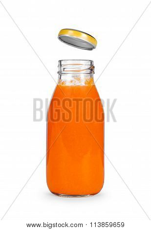 Jar With Baby Food Isolated On White